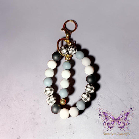 Wristlet Keychain- (Black)