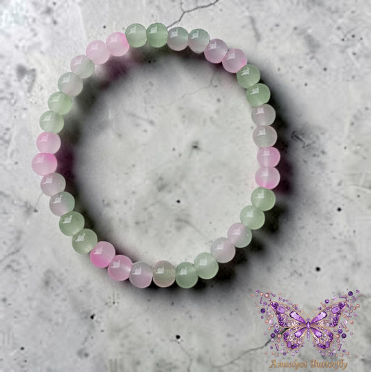 Pastel Beaded Stretch Bracelet- Adult
